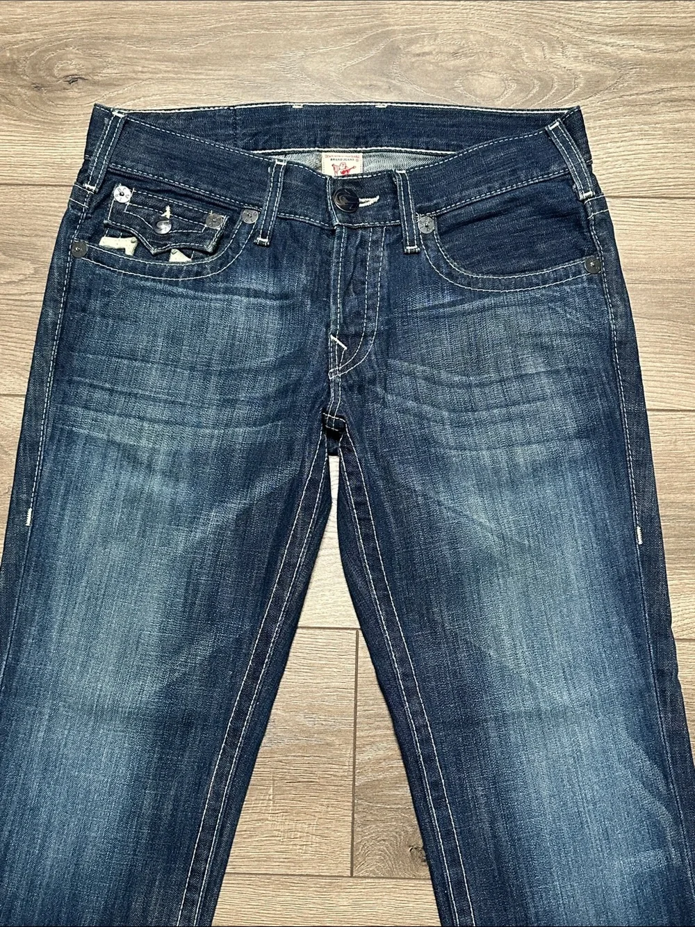 True Religion 29.5” Straight‎ Blue Jeans Size 32